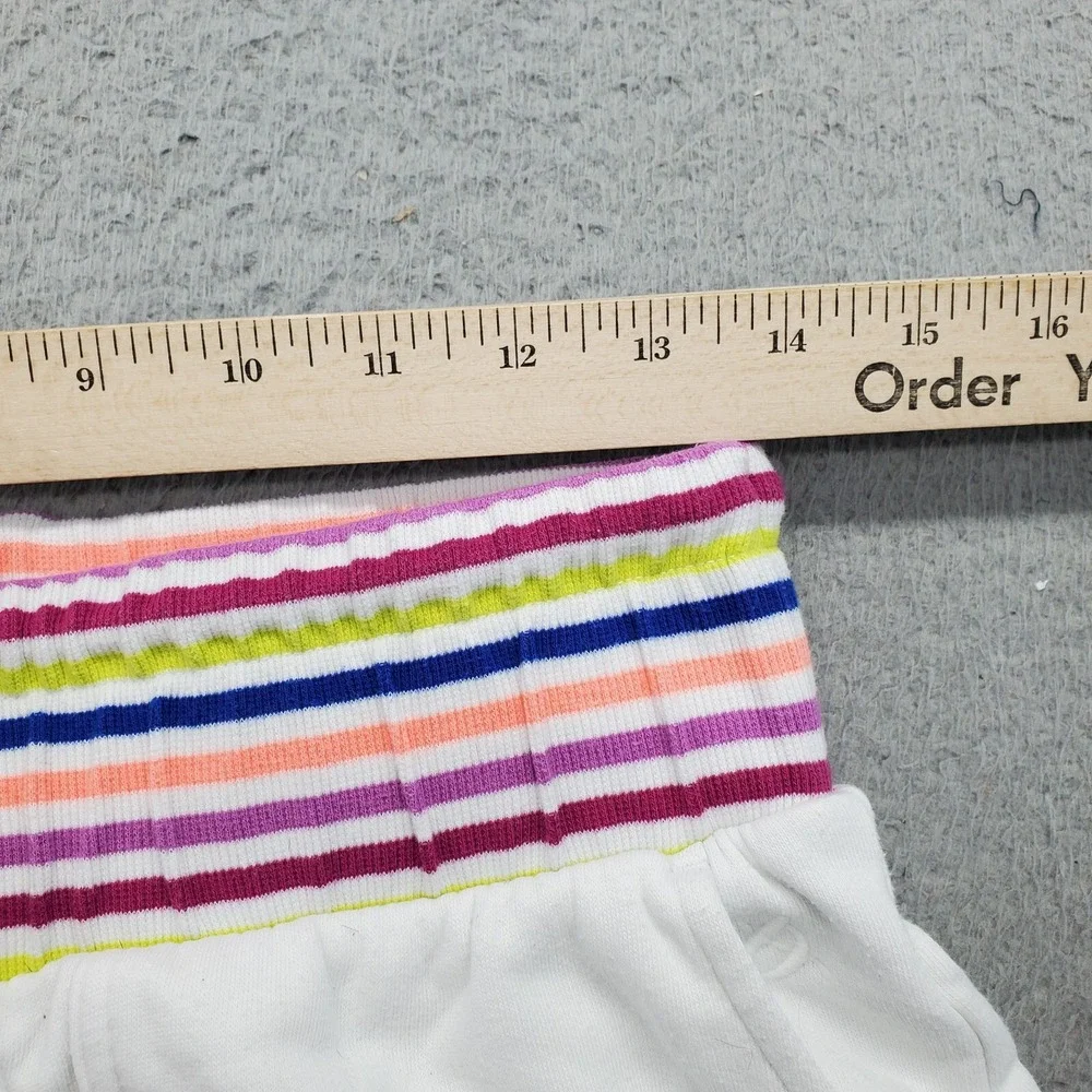 Lou & Grey Sweat Shorts Womens Small Multi‎ Pockets Striped Waistband Drawstring - Picture 5 of 7